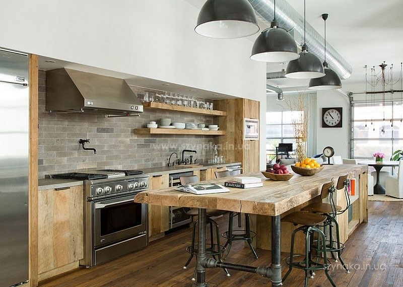 Современная индустриальная кухня Современная индустриальная кухня