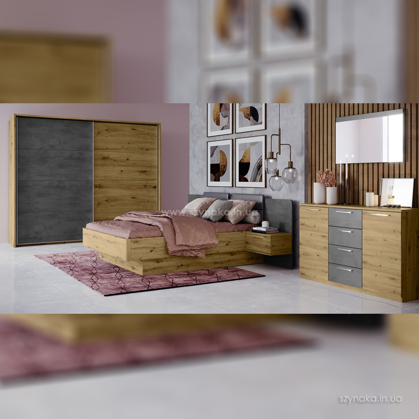 Кровать с тумбочками 160 Mediolan 02 Кровать с тумбочками 160 Mediolan 02